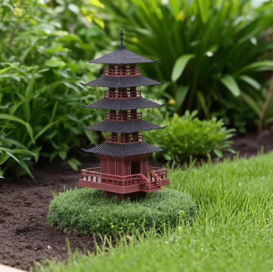 Bonsai Garden Zen - Garden Aquarium Bonsai Decor Mini Pagoda