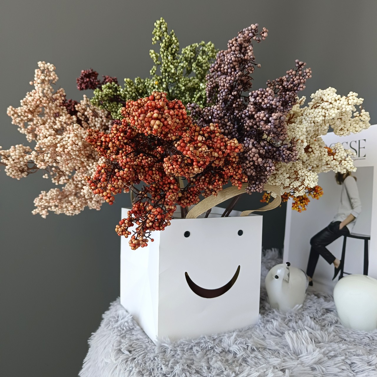 1/3pcs Artificial Flowers Plan - Bonsai Garden For Home ulasan dan harga