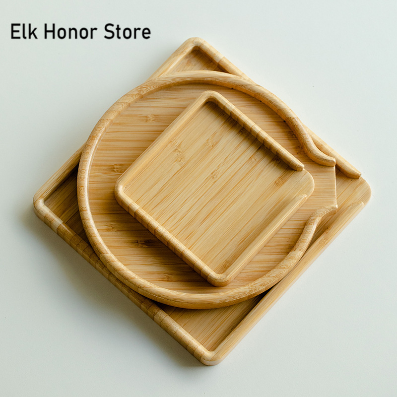 Chinese Bamboo Food Tray Puer  - Bonsai Garden For Home ulasan dan harga
