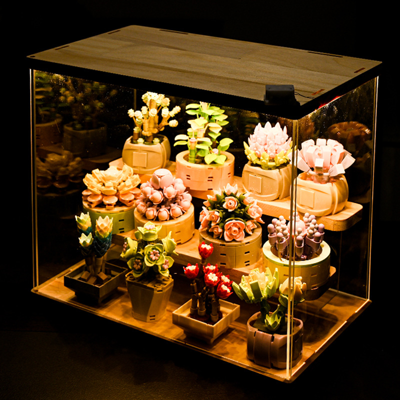 DIY MOC Potted Plants Succulen - Bonsai Garden Experts ulasan dan harga