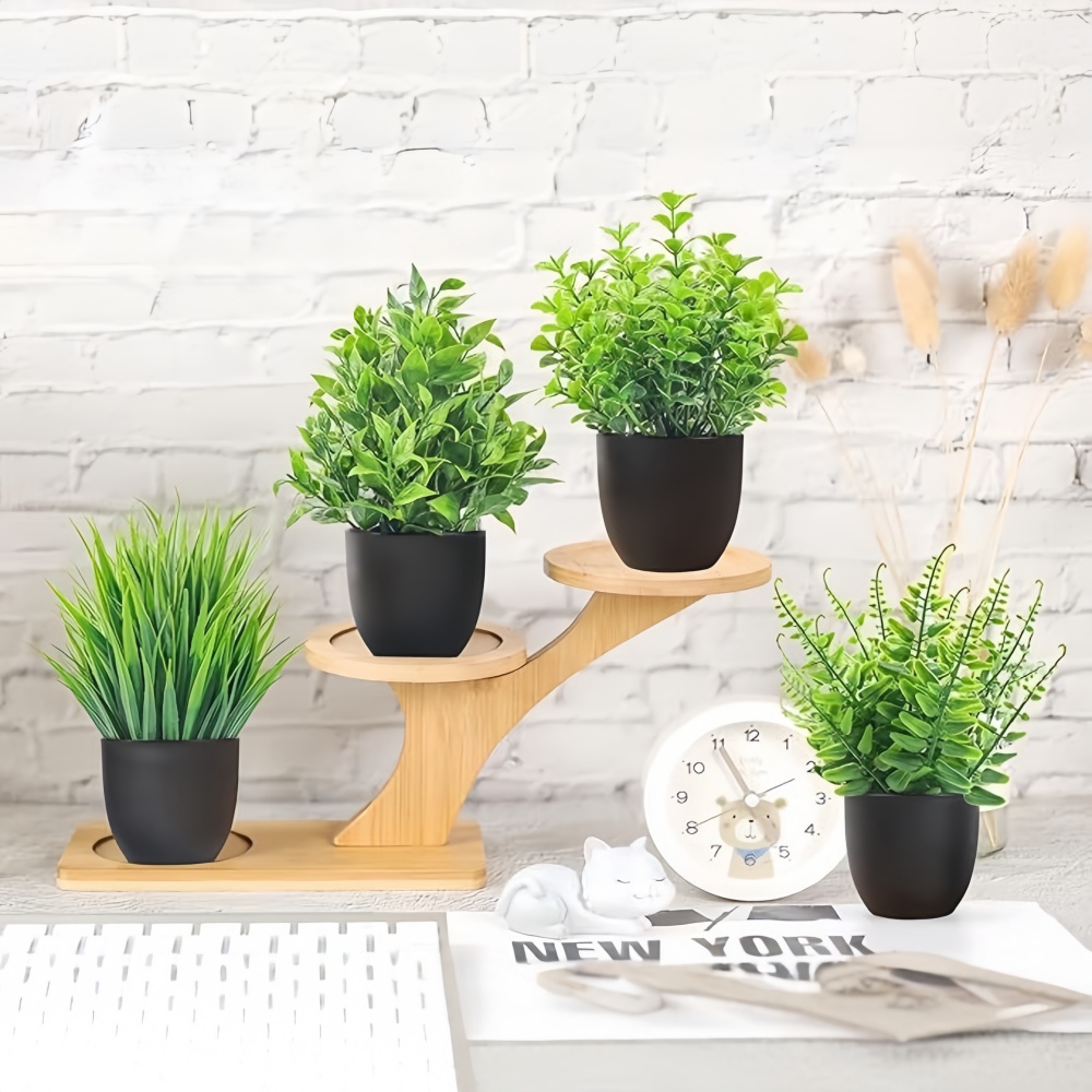 4pcs/set Mini Artificial Plant - Bonsai Garden Zen ulasan dan harga